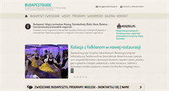 Desktop Screenshot of budapestguide.pl