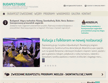Tablet Screenshot of budapestguide.pl